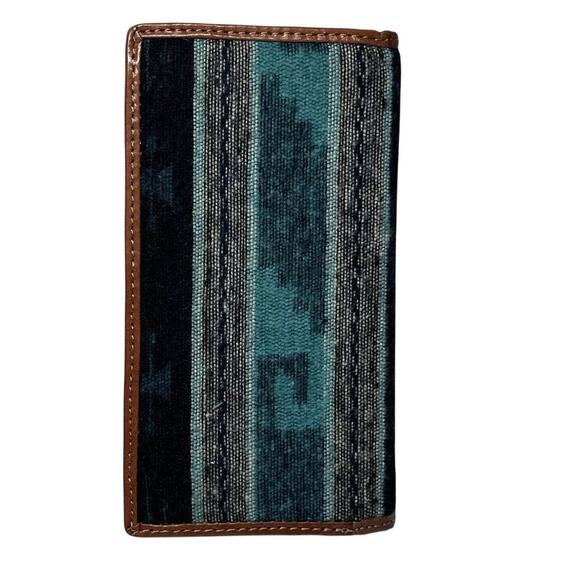 Tony Lama Rodeo Wallet RFID Genuine Leather Western Aztec Bifold NEW IN BOX - Picture 3 of 8